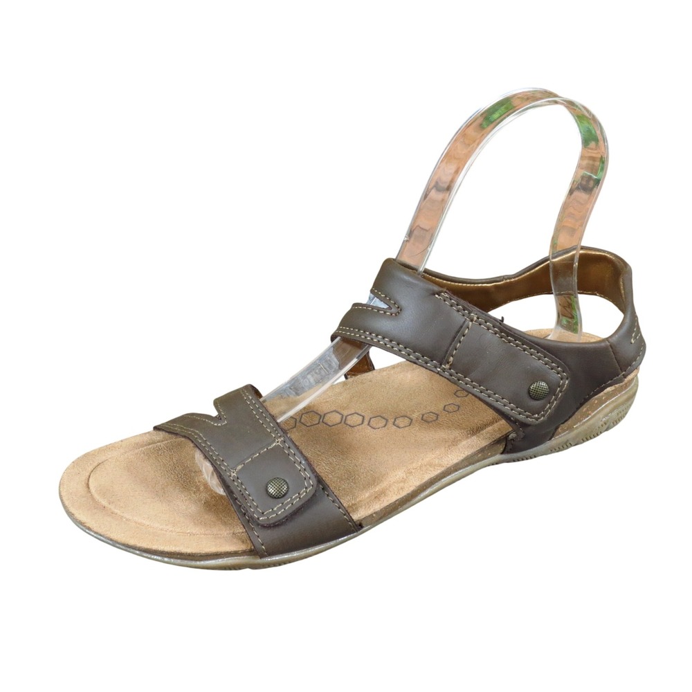 Khombu Ava Women Strappy Sandal 8 Outdoor Walking Brown Synthetic